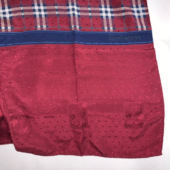 VINTAGE authentic BURBERRY silk evening wrap SCARF - Picture 12 of 14